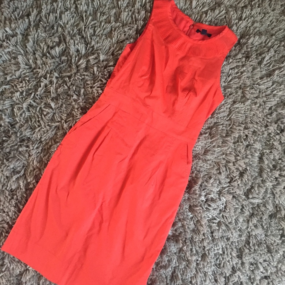 Coral Banana Republic Dress with Pockets